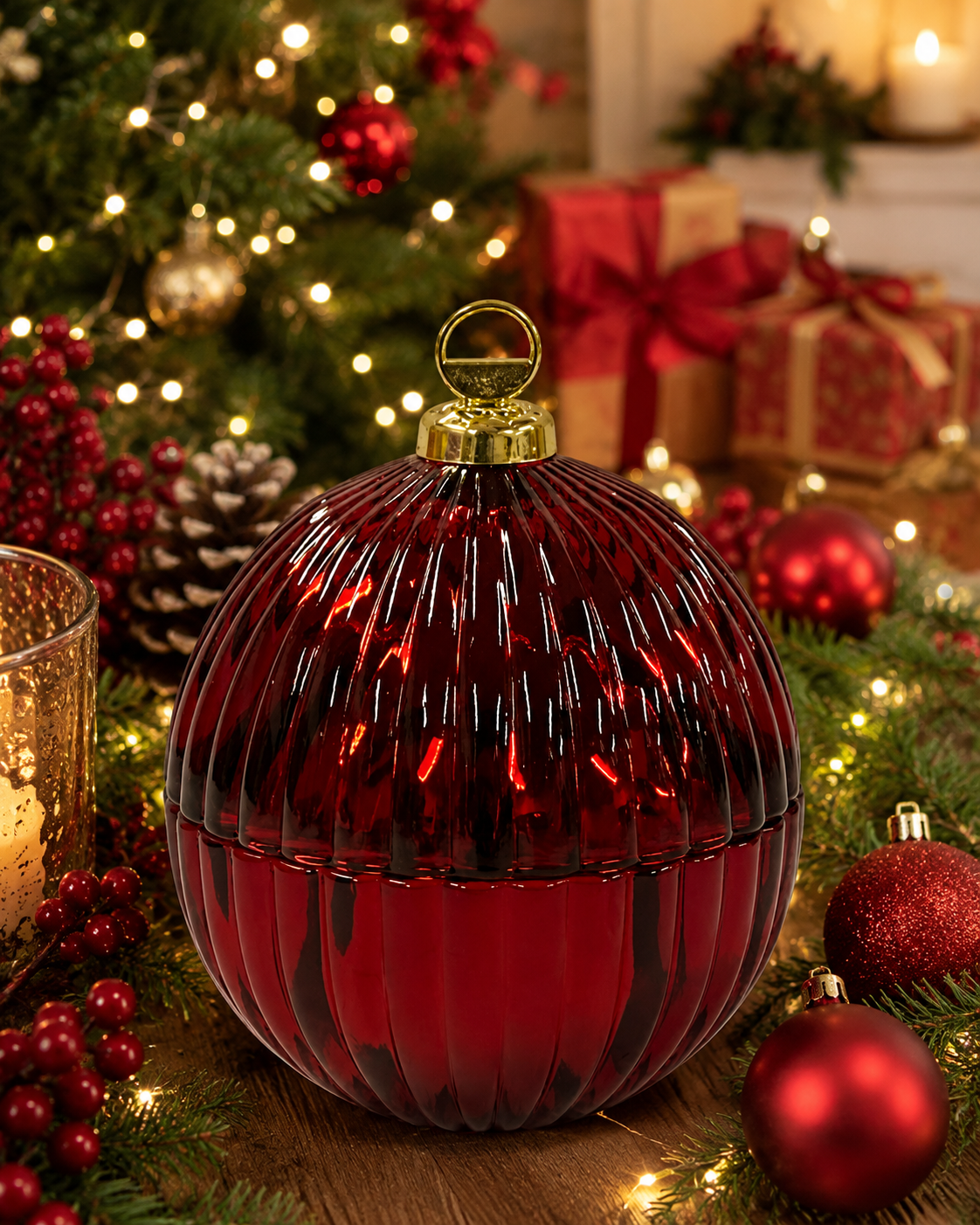 Christmas Bauble Candle