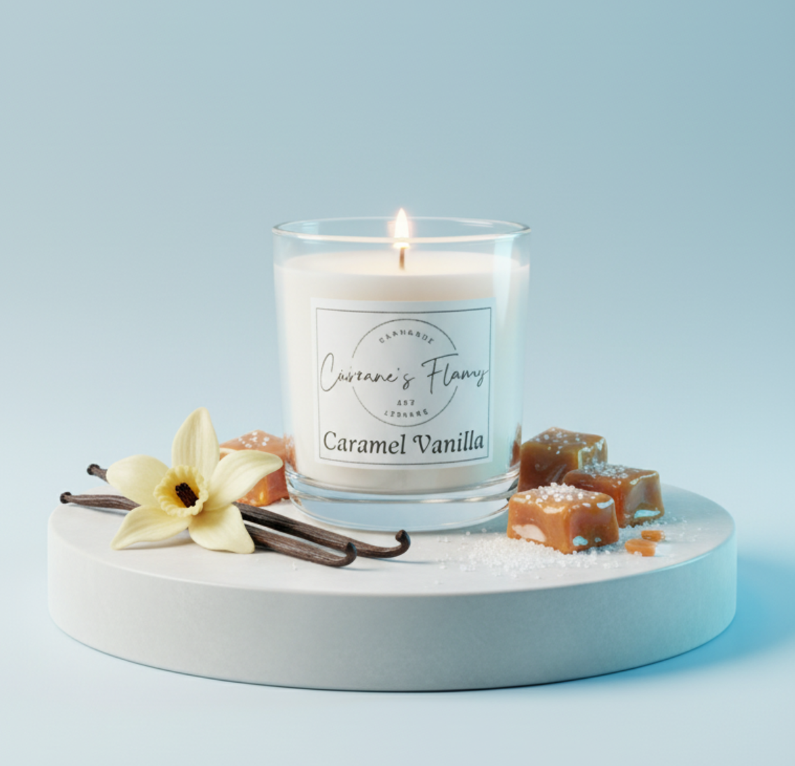 Caramel Vanilla 300g Soy Candle
