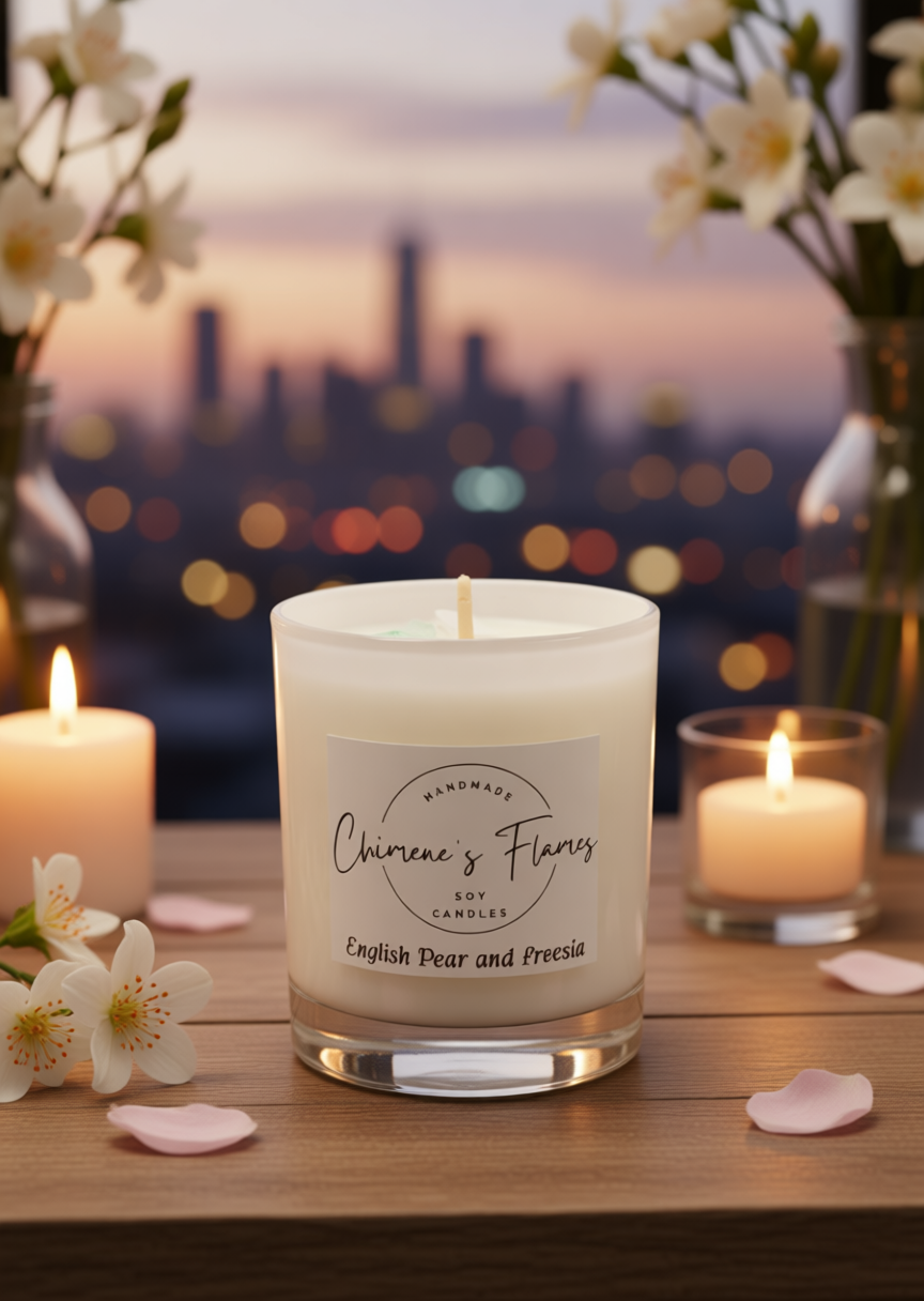 English Pear & Freesia 300g Soy Candle