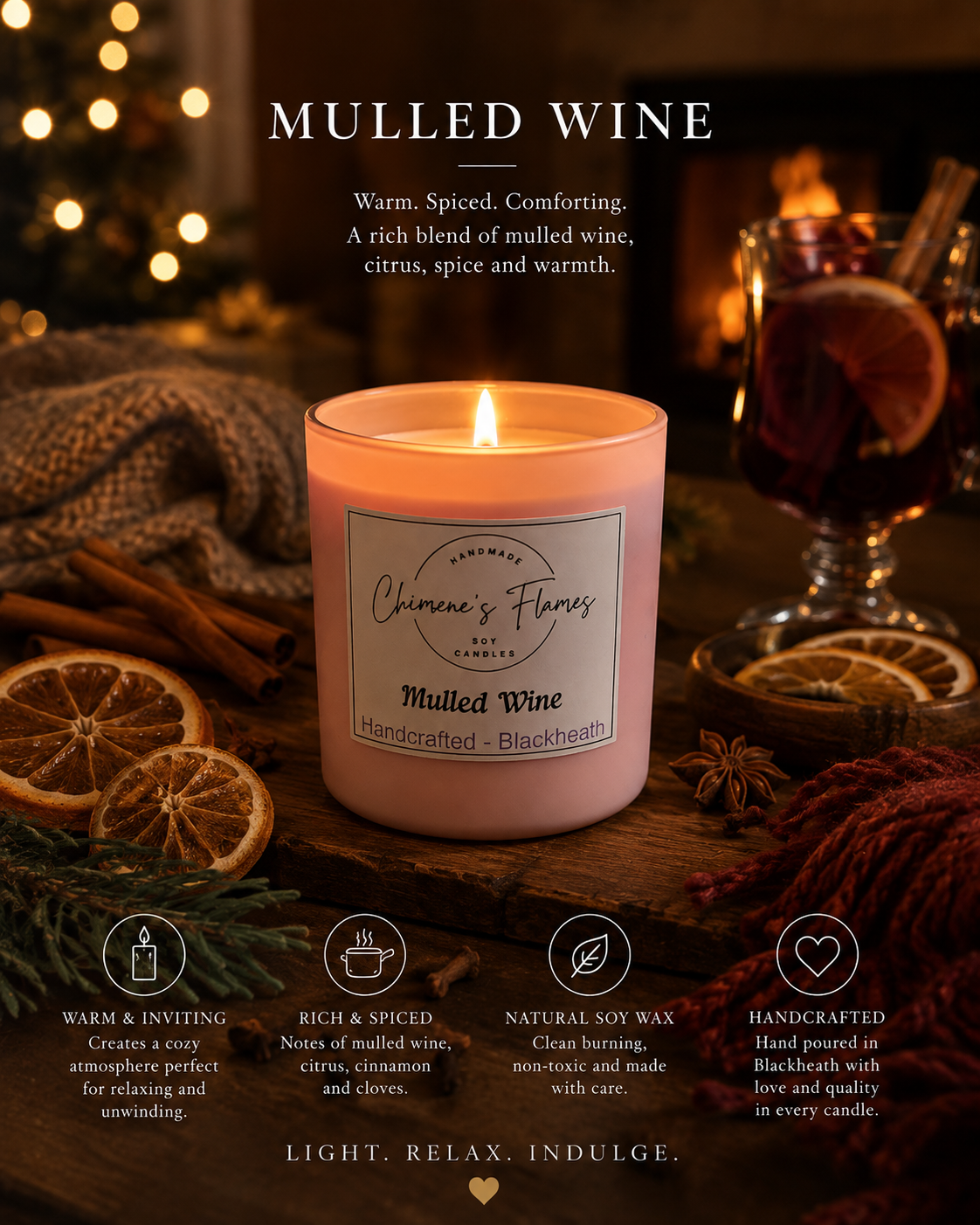Mulled Wine 300g Soy Candle