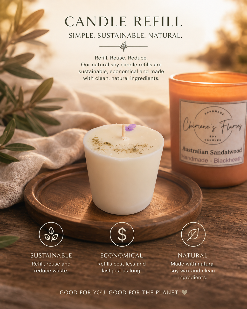 Candle Refill - suit 300gm candle containers