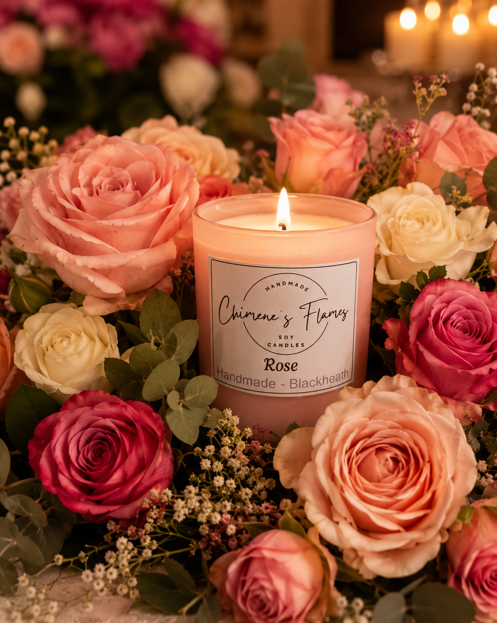 Rose 300g Soy Soy Candle