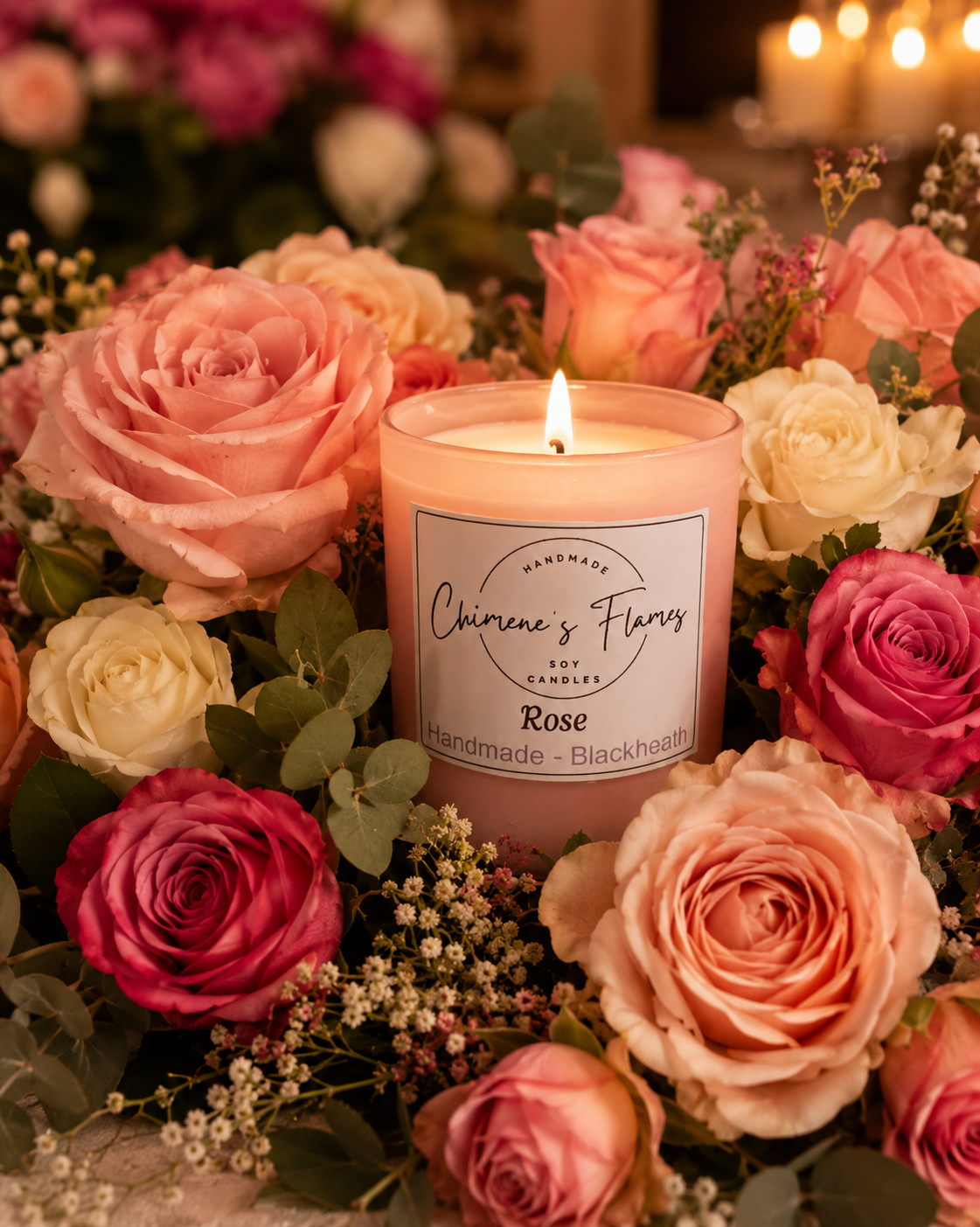 Rose 300g Soy Soy Candle